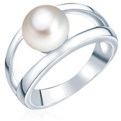 Valero Pearls Pierścionek z perłą srebro wysokiej próby Perła hodowlana słodkowodna srebrny Pierścionki 1 ct Damski. Szare pierścionki Valero Pearls, z perłą, srebrne. Za 389.99 zł.