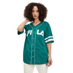 Koszulka damska FILA Latalia. Zielone t-shirty sportowe Fila, m, bez wzorów, bez ramiączek. Za 149.99 zł.