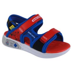 Sandały Skechers Model Game Kicks: Power Splash Kolor Niebieski. Czerwone sandały Skechers, bez wzorów, z syntetyku, bez obcasa, bez zapięcia. Za 159.99 zł.