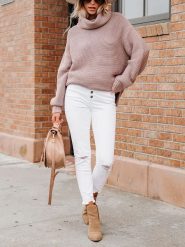 Milan Kiss Golf w kolorze szaroróżowym rozmiar: M. Różowe swetry Milan Kiss, m, bez wzorów, z bawełny, bez ramiączek. Za 166.88 zł.