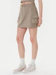 Guess Spódnica mini V5YD04 KCX42 Zielony Regular Fit. Zielone spódnice Guess, m, z aplikacjami, z syntetyku, mini. Za 189.99 zł.