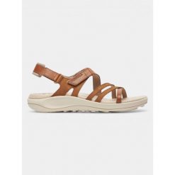 Sandały damskie Merrell Harbor Backstrap. Brązowe sandały Merrell, bez wzorów, sportowe, bez obcasa, bez zapięcia. Za 399.00 zł.