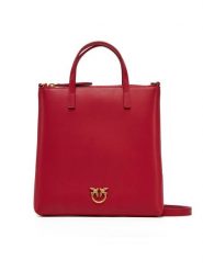 PINKO Torebka Mini Shopper PE 24 PCPL 102746 A0F1 Czerwony. Czerwone shopper bag Pinko, bez wzorów, ze skóry, bez dodatków. Za 879.99 zł.