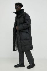 Rains kurtka 15020 Block Puffer Coat kolor czarny zimowa. Czarne kurtki Rains, na zimę, l, bez wzorów, bez kaptura. W wyprzedaży za 2,199.90 zł.