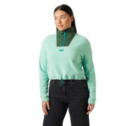 Damski krótki polar Helly Hansen Daybreaker. Niebieskie bluzy z polaru Helly Hansen, bez wzorów, z polaru, trekkingowe. Za 301.00 zł.