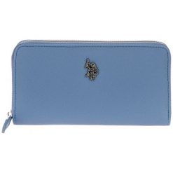 U.S. POLO ASSN. portfel damski Portsmouth jasnoniebieski. Niebieskie portfele U.S. Polo Assn., bez wzorów. Za 209.00 zł.