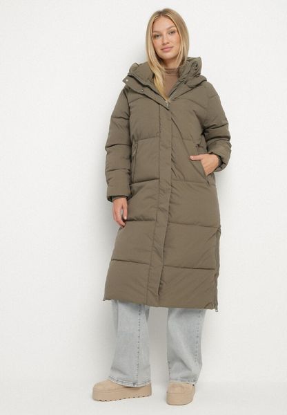 Ciemnozielona Pikowana Kurtka Zimowa z Kapturem i Bocznymi Suwakami Acurrive. Zielone kurtki Born2be, na zimę, l, bez wzorów, z jeansu, biznesowe, z kapturem. Za 264.99 zł.