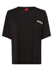 HUGO koszulka od piżamy Kobiety wiskoza czarny, M. Czarne piżamy Hugo, m, bez wzorów, z wiskozy, bez kołnierzyka, bez ramiączek. Za 209.95 zł.