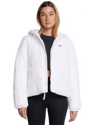 Kurtka puchowa z wypełnieniem syntetycznym damska Under Armour Lw Insulate Jacket - biała. Białe kurtki Under Armour, xs, bez wzorów, z nylonu, bez kaptura. W wyprzedaży za 299.99 zł.