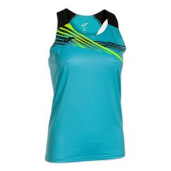 Tank top Joma Elite X. Czarne topy Joma, bez wzorów, bez kołnierzyka, bez ramiączek. W wyprzedaży za 121.95 zł.