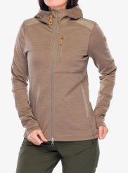 Bluza rozpinana damska Fjallraven Keb Fleece Hoodie. Brązowe bluzy Fjällräven, s, bez wzorów, z elastanu, bez ramiączek, bez kaptura. Za 912.99 zł.