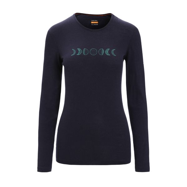 Koszulka termoaktywna damska icebreaker 200 Oasis Crewe Moon Phase. Niebieskie bielizna termoaktywna damska Icebreaker, bez wzorów, bez ramiączek, narciarskie. Za 319.99 zł.