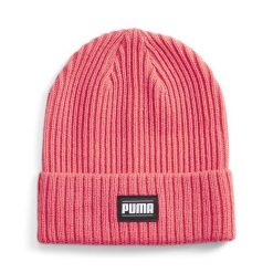 Czapka Puma Ribbed Classic Cuff Beanie. Czerwone czapki zimowe Puma, bez wzorów, sportowe. Za 67.99 zł.