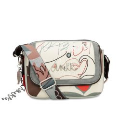 Szara Torebka Anekke Stylowa Listonoszka Damska. Szare listonoszki Anekke, z aplikacjami, eleganckie, bez dodatków. Za 359.00 zł.