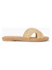 Reef Klapki "Willow Paisley" w kolorze beżowym rozmiar: 37,5. Brązowe klapki Reef, bez wzorów, klasyczne, z otwartym noskiem, bez obcasa, bez zapięcia. Za 199.95 zł.