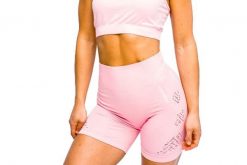 Spodenki sportowe damskie California Cute Shorts. Czerwone szorty sportowe Gym Hero, bez wzorów, z elastanu, na fitness i siłownię. Za 79.77 zł.