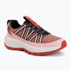 Buty turystyczne damskie Jack Wolfskin Wild Hike Texapore Low. Czerwone buty trekkingowe Jack Wolfskin, z gumy, bez zapięcia. Za 419.99 zł.