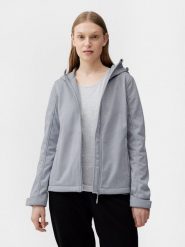 4F Kurtka softshell wiatroodporna membrana 5000 damska XS. Szare kurtki przejściowe sportowe 4f, m, bez wzorów, z softshellu, bez kaptura. Za 299.99 zł.