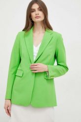 Tommy Hilfiger marynarka kolor zielony jednorzędowa gładka. Zielone marynarki i żakiety Tommy Hilfiger, bez wzorów, klasyczne, bez ramiączek. Za 1,399.90 zł.