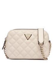 Guess Torebka HWQG96 73140 Kremowy. Białe kopertówki Guess, z aplikacjami, ze skóry, wizytowe, bez dodatków. Za 549.99 zł.