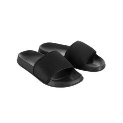 Japonki Unisex Dla Dorosłych. Czarne japonki JUST COOL, bez wzorów, z materiału, sportowe. Za 76.99 zł.