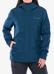 Kurtka ocieplana damska Vaude Rosemoor Padded Jacket II. Niebieskie kurtki Vaude, m, bez wzorów, z materiału, sportowe, bez kaptura. Za 621.49 zł.
