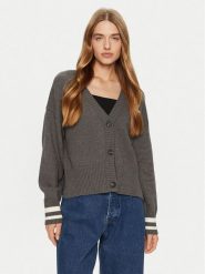 Guess Jeans Kardigan W4BR81 Z3HM1 Szary Regular Fit. Szare swetry Guess Jeans, m, z aplikacjami, z bawełny, bez ramiączek. Za 239.99 zł.
