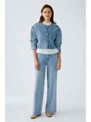 Oui Kurtka dżinsowa w kolorze błękitnym rozmiar: 36. Niebieskie kurtki Oui, bez wzorów, bez kaptura. Za 189.29 zł.