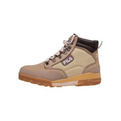 Buty turystyczne damskie Fila Grunge II CVS Mid trapery. Brązowe traperki Fila, bez wzorów, casualowe, bez obcasa, bez zapięcia. Za 416.00 zł.