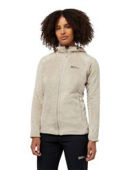 Jack Wolfskin Kurtka polarowa "Rotwand" w kolorze kremowym rozmiar: L. Brązowe kurtki Jack Wolfskin, l, bez wzorów, z polaru, bez kaptura. Za 349.92 zł.