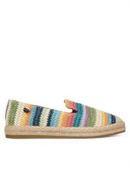 Roxy Espadryle WSS21590-01 Niebieski. Niebieskie espadryle Roxy, bez wzorów, z materiału, bez obcasa. Za 99.99 zł.
