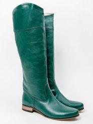 Zapato Skórzane kozaki w kolorze zielonym rozmiar: 43. Zielone kozaki Zapato, na zimę, bez wzorów, bez obcasa, bez zapięcia. Za 226.10 zł.