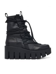 United Nude Trzewiki Grip Desert LO 1103401165 Czarny. Czarne botki United Nude, bez wzorów, ze skóry, bez obcasa, na koturnie, bez zapięcia. Za 1,579.00 zł.