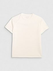 4F Koszulka sportowa w kolorze białym rozmiar: L. Białe t-shirty sportowe 4f, l, bez wzorów, z materiału, bez ramiączek, outdoorowe. Za 68.95 zł.