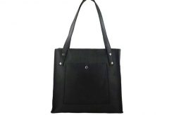 Shopperka skórzana BARBERINI'S czarna 914-1. Czarne shopper bag Barberinis, bez wzorów, ze skóry, biznesowe, na ramię, małe, bez dodatków. Za 289.99 zł.