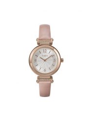 Timex Zegarek Main Street TW2W96300 Różowe złoto. Czerwone, analogowe zegarki Timex, złote. Za 359.99 zł.