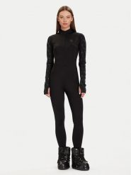 Guess Kombinezon W5BD1P K7182 Czarny Slim Fit. Czarne sukienki Guess, m, z aplikacjami, z syntetyku, bez kołnierzyka, bez ramiączek. Za 529.99 zł.