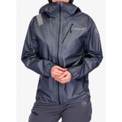 Kurtka z membraną damska La Sportiva Aequilibrium Lite GTX Jacket. Szare kurtki La Sportiva, bez wzorów, bez kaptura. Za 1,374.39 zł.