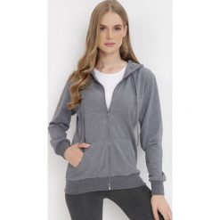 Ciemnoszara Bluza z Kapturem Zapinana na Suwak Argis. Szare bluzy Born2be, l, bez wzorów, z dzianiny, klasyczne, bez ramiączek, z kapturem. W wyprzedaży za 46.74 zł.