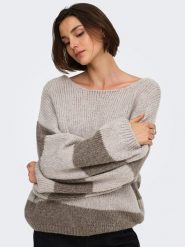 JDY Sweter w kolorze szarobrązowym rozmiar: M. Brązowe swetry JDY, m, bez wzorów, bez ramiączek. Za 129.95 zł.