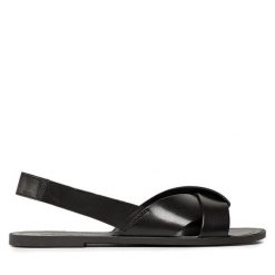 Sandały Vagabond Shoemakers. Czarne sandały Vagabond Shoemakers, bez wzorów, bez obcasa, na płaskiej podeszwie, bez zapięcia. Za 429.99 zł.