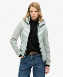 Kurtka polarowa z kapturem Storm od SUPERDRY. Szare kurtki Superdry, s, bez wzorów, z polaru, eleganckie, z kapturem. Za 490.20 zł.