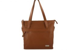 Shopperka skórzana BARBERINI'S j. brązowy 996-12. Brązowe shopper bag Barberinis, bez wzorów, ze skóry, biznesowe, na ramię, małe, zamszowe, bez dodatków. Za 339.99 zł.