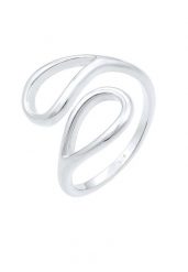 Elli Damski Cut-Out krople otwarty i regulowany w srebrze 925 Sterling Silver Pierścionki 1 ct. Szare pierścionki Elli, srebrne. Za 239.19 zł.