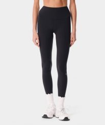 Legginsy crossback na pilates dla kobiet Carpatree Balletcore. Czarne legginsy Carpatree, bez wzorów, z dzianiny, sportowe. Za 146.99 zł.