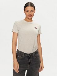 Tommy Jeans T-Shirt DW0DW20153 Beżowy Regular Fit. Brązowe t-shirty Tommy Jeans, xxs, bez wzorów, z bawełny, bez kołnierzyka, bez ramiączek. Za 139.99 zł.