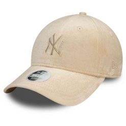 Czapka z daszkiem damska New Era Diamante Velour 9Forty New York Yankees. Brązowe czapki z daszkiem New Era, bez wzorów. Za 159.99 zł.