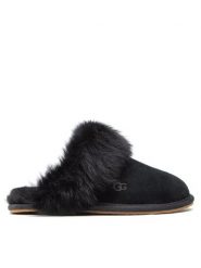 Ugg Kapcie W Scuff Sis 1122750 Czarny. Czarne kapcie UGG, bez wzorów, ze skóry. Za 519.99 zł.