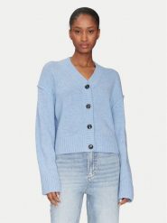 DAY BIRGER ÉT MIKKELSEN Kardigan Jordane DAY65243701 Niebieski Oversize. Niebieskie swetry DAY Birger et Mikkelsen, xs, bez wzorów, z wełny, bez ramiączek. Za 669.99 zł.