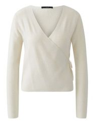 Oui Sweter w kolorze kremowym rozmiar: 40. Brązowe swetry Oui, bez wzorów, z bawełny, bez ramiączek. Za 304.99 zł.